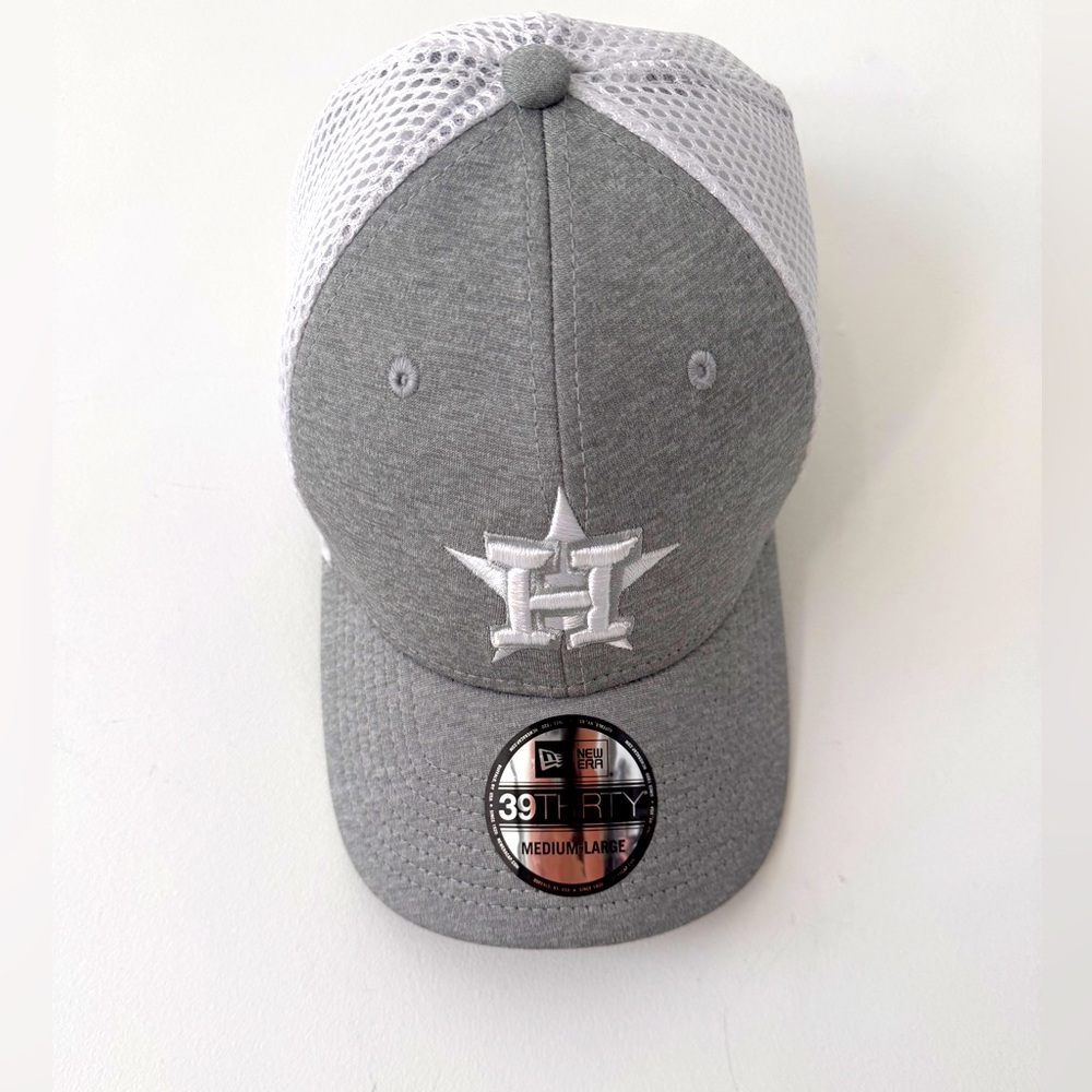 Gray and White 39THIRTY Cap Astros